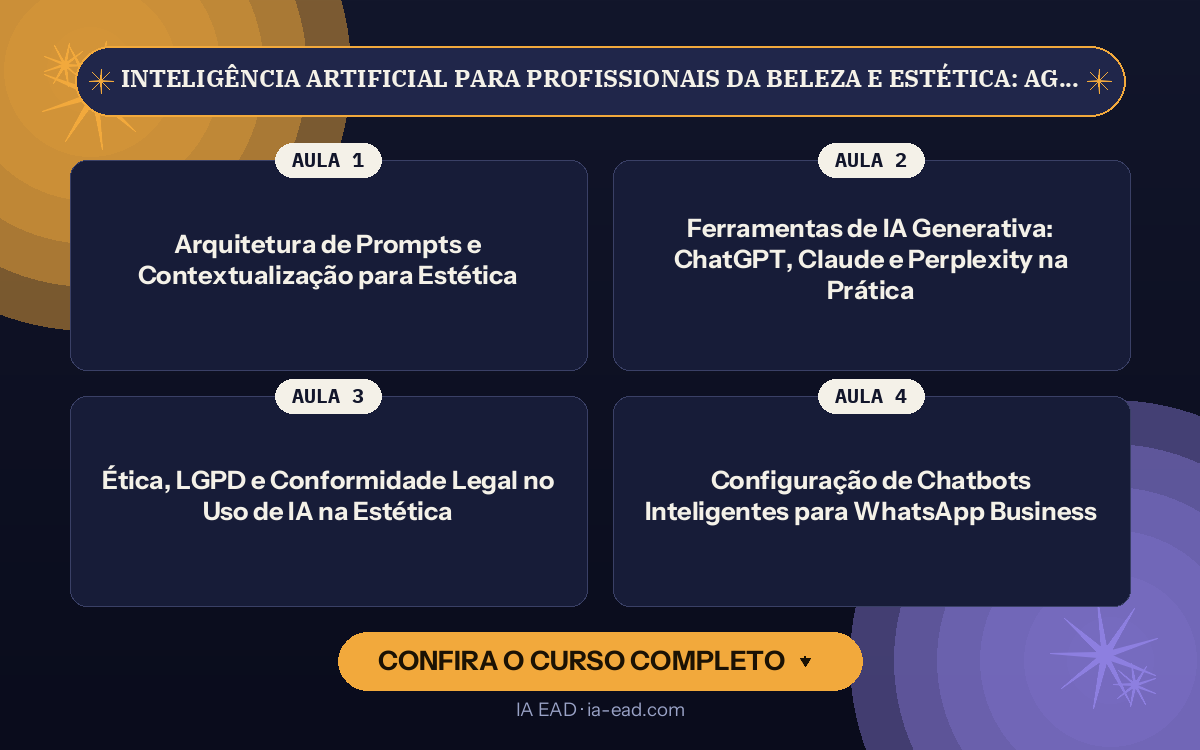 Capa do curso Inteligência Artificial para Profissionais da Beleza e Estética: Agendamentos, Gestão de Clientes e Marketing no Instagram